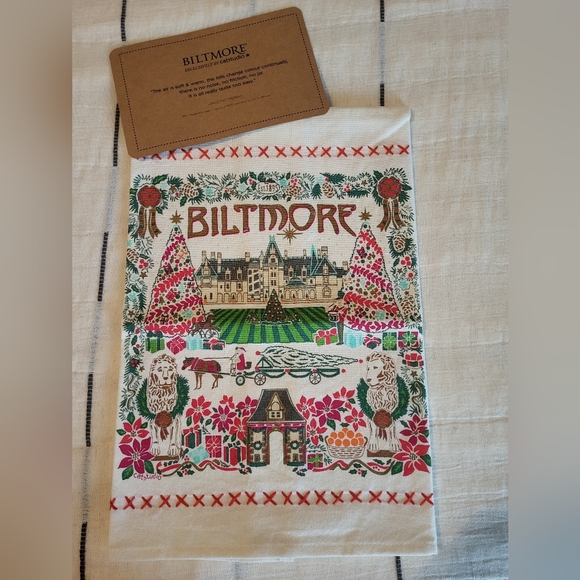 The Biltmore Holiday Tea Towel By Cat Studio - Picture 8 of 9